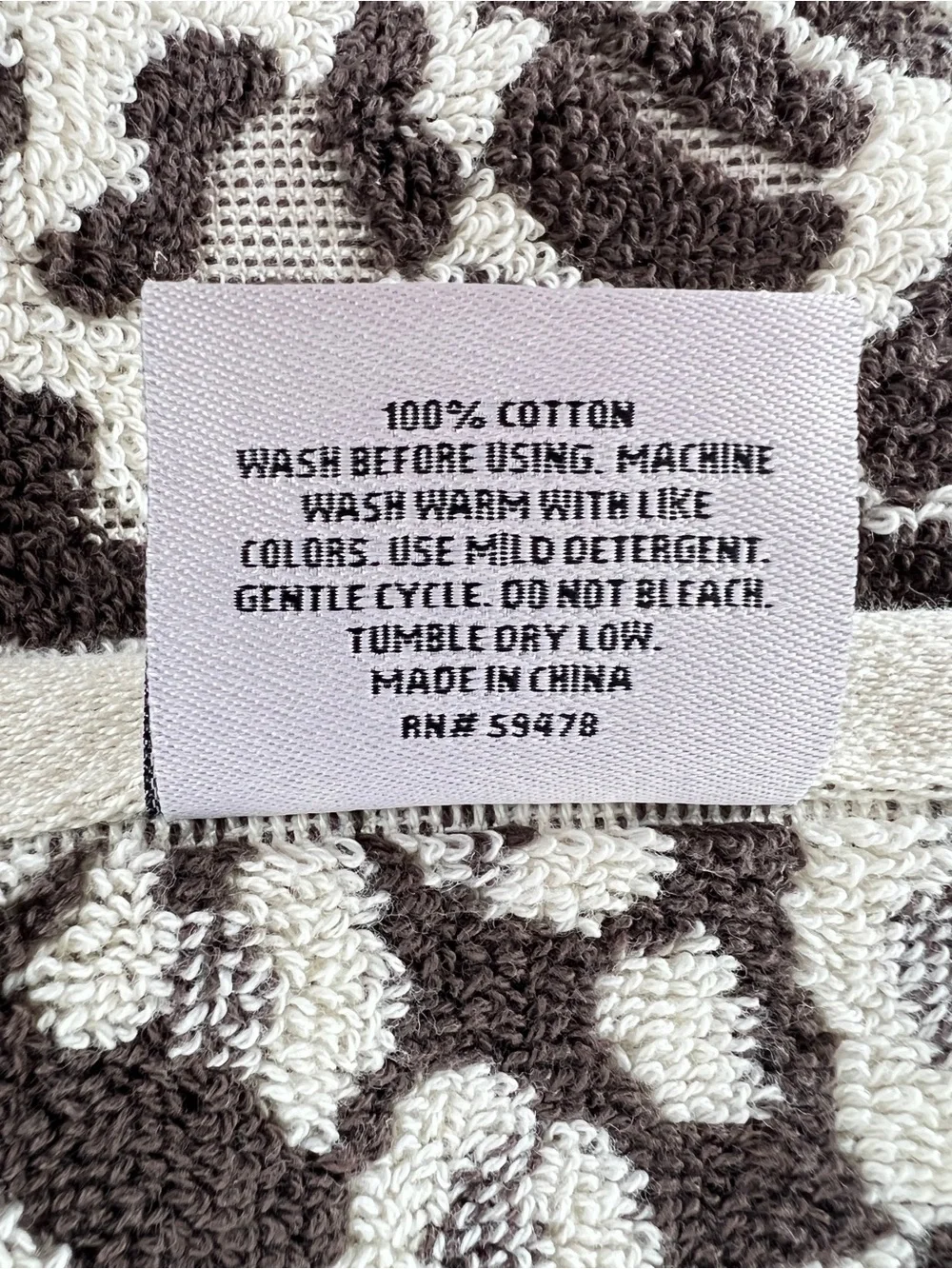 Rachel Zoe Leopard Bath Towel Set Brown Cream Animal Print Soft Cotton 8 Pc NEW